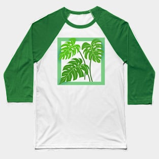 Green leaves Baseball T-Shirt